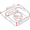 Peugeot Appolia Petite Square Baking Dish Slate-7 x 5 x