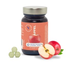 Apfel-Tabletten – THE TOUCH OF NATURE, Multivitamin-Tabletten hochdosiert, Vitamin B-Komplex & Quercetin, Natürliche Nahrungsergänzung, Vegan
