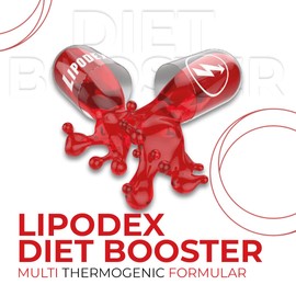 All Stars Lipodex Diet Booster Capsules – High-Quality Vitamin Capsules Including Vitamin C + Vitamin B6, Fitness Supplements with Caffeine, Vegetarian & Sugar Free