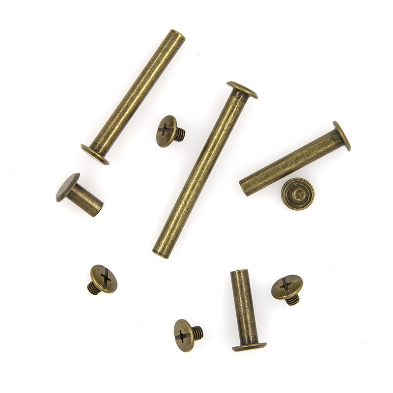 Alloypro 80 Pcs Phillips Chicago Binding Screws M5 x 10/20/30/40/50mm