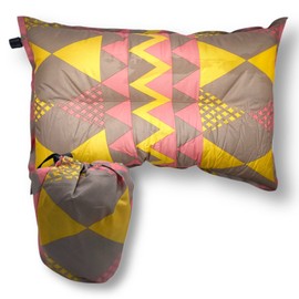 eBoutik - Portable, Lightweight, Inflatable Camping Pillow Cushion - Luxury Summer Compact, Comfortable Waterproof & Lightweight, Camping Plane or Train Travel (Pink)