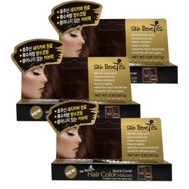 Skin Benefit Quick Cover Hair Mascara 7g x 3 Gray Gray Cover / 스킨베네핏 퀵 커버 헤어 마스카라 7g x 3개 새치커버