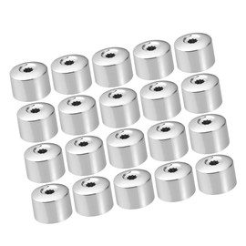 A ABSOPRO Wheel Lock Lug Bolt Nut Cover Caps Center Cover Bolt Locking Caps with Removal Dismantle Tool Set Replace 17mm for Volkswagen Jetta 2005-2017 Silver Tone Metal