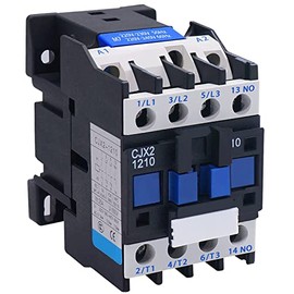 XMHF AC Contactor CJX2-1210 220V 12A 50/60Hz Coil 3P 3 Phase Rail Motor Controler Rail Mount Contactor