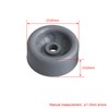 BQLZR 45 x 20mm Gray WD12X10136 Dishwasher Roller Wheels Dishwasher