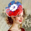 Yokawe Fascinator Derby Hat Tea Party Hats Organza Feather Headband