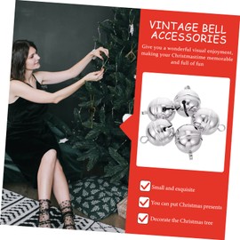 Ciieeo 5pcs Decorative Copper Bells for Crafts Pet Accessories and Home Decor Vintage Style Hanging Bells for Christmas Wind Chimes and Craft Projects