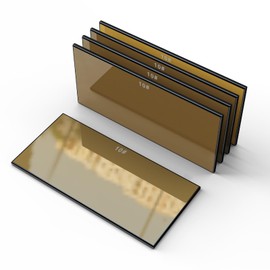 TRQWH 5pcs Welding Hardened Glass Gold Lens Shade 10 Darkening Filter Plates 2" x 4.25" HD Glass Welding Helmet Lens