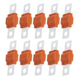 VGOL Pack of 10 30A High Current Link Fuses Replacement Compatible with Midi Fuse Holders 30 Amp Midi Fuse High Current All Midi Amps