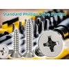 EBAIJQUO M3.5 x 10 mm Phillips Flat Head Wood Screws