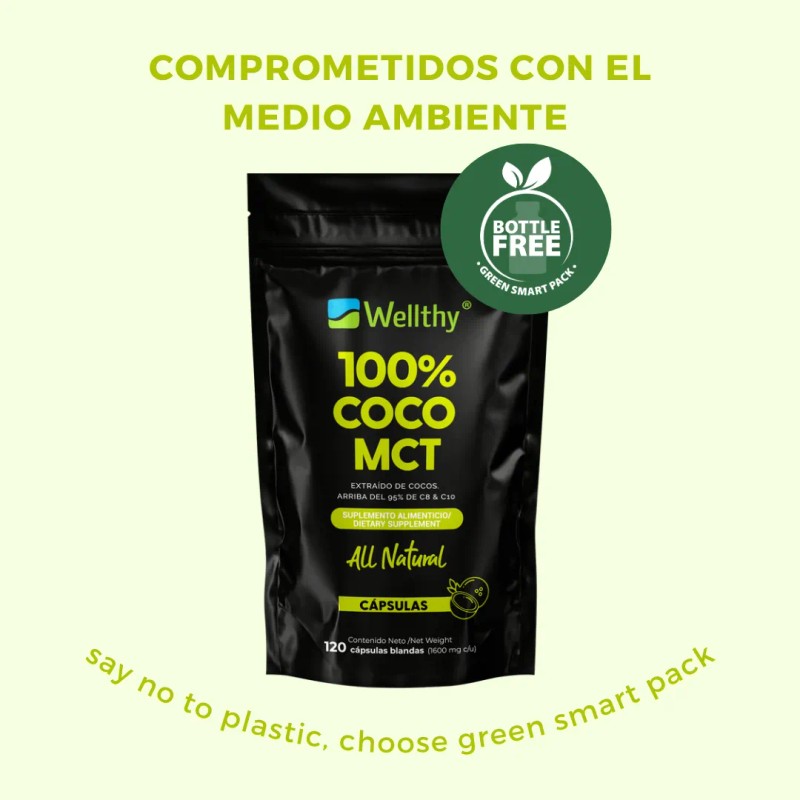 120 Cápsulas De Mct Oil De Coco 100% Keto -