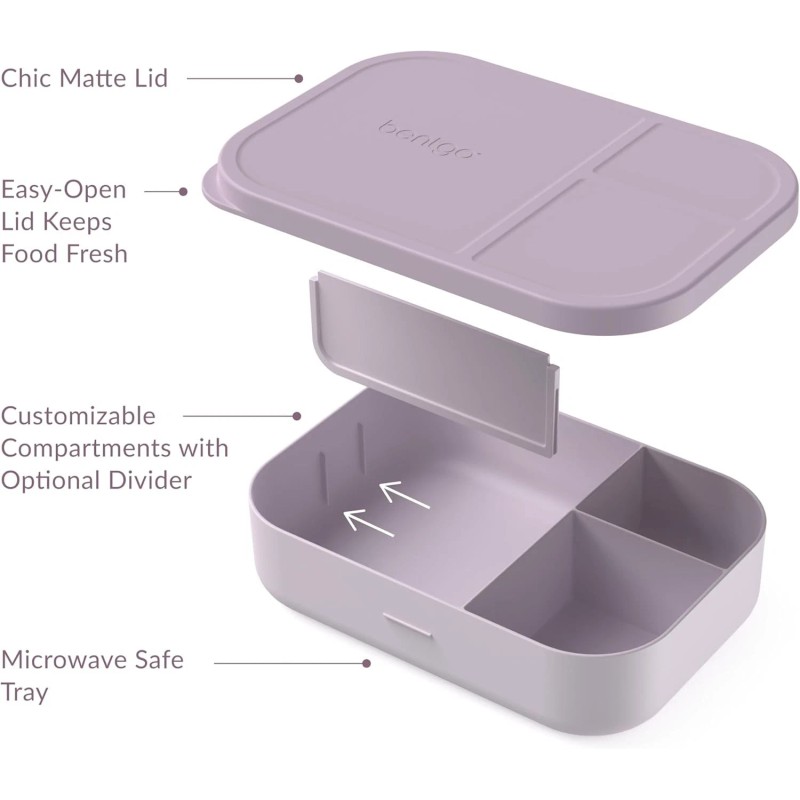 Unbranded Bentgo Modern 4 Compartment Bento Style Leakproof Lunch Box