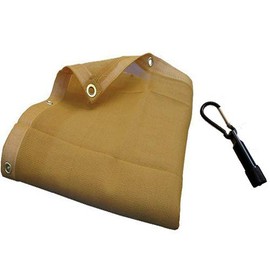 Heavy Duty Beige Desert Shade Net Mesh Tarp (6X16)