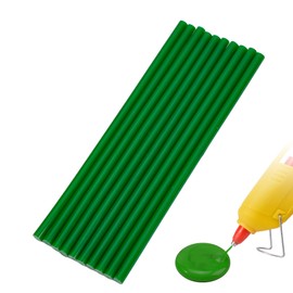 WWYICHEN 10 Pieces Mini Hot Glue Gun Sticks 7mm x 200mm Hot Melt Glue Sticks for DIY Art Craft, Green