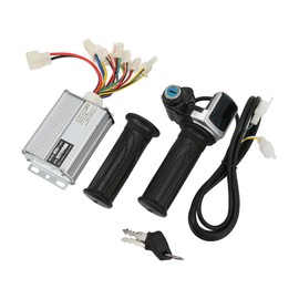 Motor Brushed Speed Controller, 36V 1000W ABS Aluminium Alloy 22mm 0.87in Speed Controller Throttle Grip with Locking Battery Display Throttle Grip for Mini Bike for East China