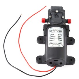 Bomba de Diafragma Presión 12V, Alta Eficiencia 5L/min, Bomba de Agua Eléctrica Mini con 1.5m Succión para Caravana RV Barco Pesca Marina