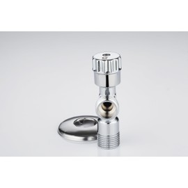 ZencQ Angle Valve 1/2 Inch Wall Connection, 1/2 Inch Hose Connection, Corner Control Valve, Angle Valve Sink for Cold Hot Water Drinking Water (1/2 x 1/2)
