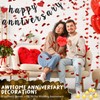 Retisee Anniversary Decorations Happy Anniversary Banner Sign Romantic Feliz Aniversario