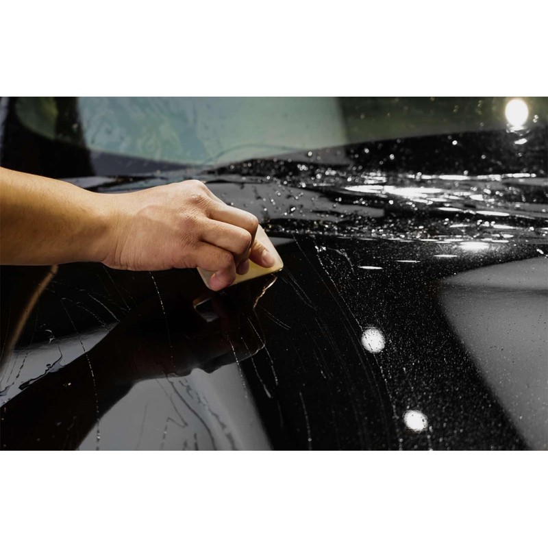 2pcs 4"x8" (10cmx20cm) Sample PPF Paint Protection Film Gloss Black