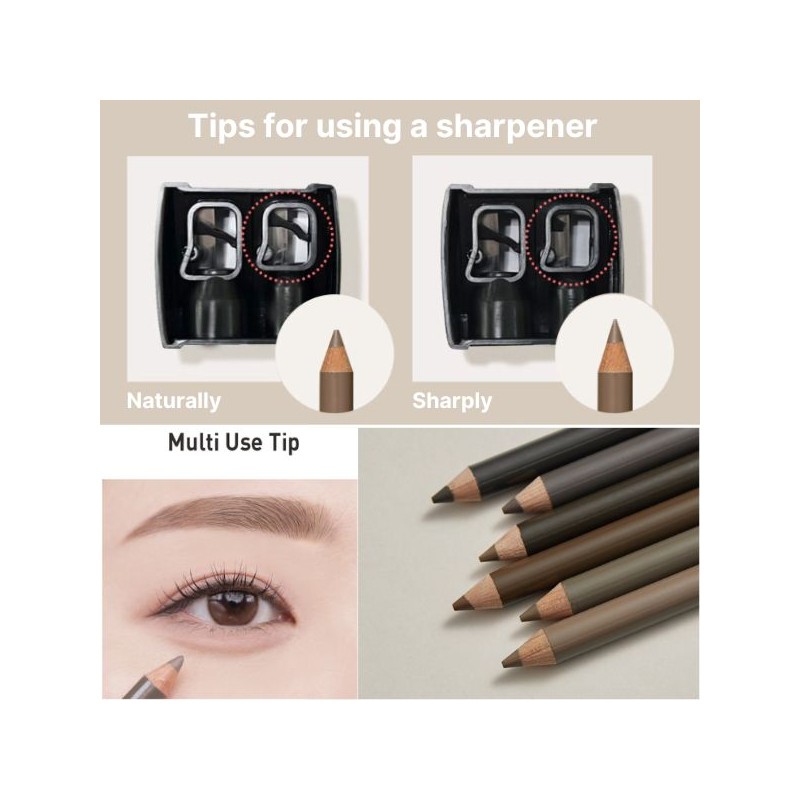 MQNY My Strong Eyebrow Pencil-Hard Powder 1ea, Shade:103 Natural Brown