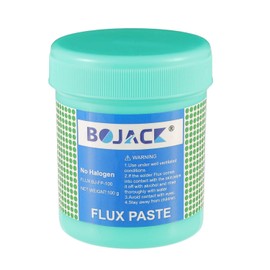BOJACK Solder Paste Flux No Clean Free Environmentally Friendly Soldering Flux Paste with 3 Brushes. Ideal for CPU Disassembly Assembly Special BGA PCB SMD Repair and Soldering(5.15oz/146g)