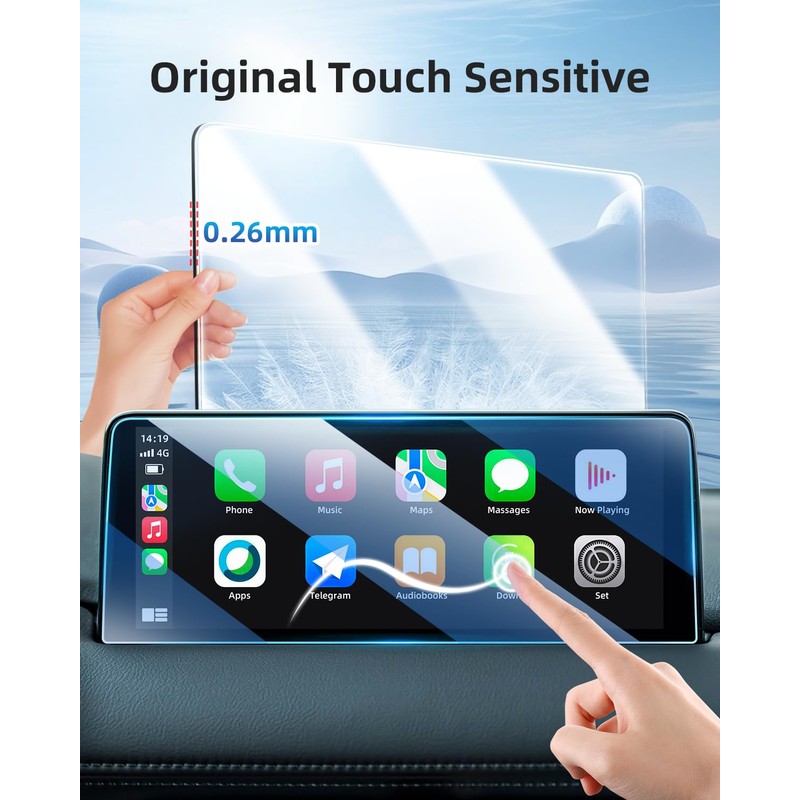 LANGBEAN Screen Protector for 2025 2024 2023 2022 2021 Mazda