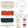 UHAPEER DIY Macrame Kit, 656 Feet Macrame Cord Kit for