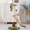 Woochpet 34inches Tall Cat Scratching Post with Cat Ball Track