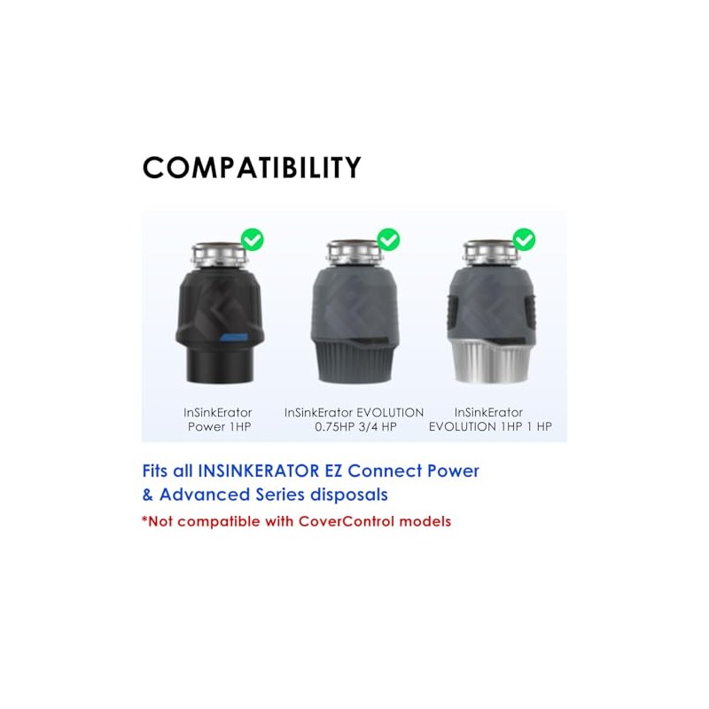 EZ Connect Power Cord for Insinkerator,Compatible with Power and Advanced