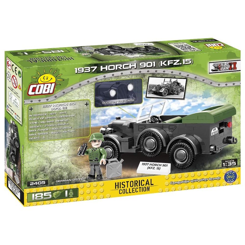 COBI Historical Collection 1937 Horch 901 (Kfz.15) German Off-Road Car,