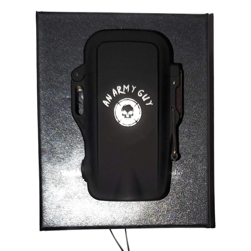 Waterproof Dual Arc Electric Plasma Lighter & Led Flashlight Combo