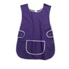 BILMASEE,s Ladies Universal Thick Cotton Blend Purple Tabard Apron, Side