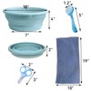 JSLZF Hedgehog Supplies Bath Kit Plastic Foldable Hedgehog Bathtub, Nail