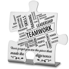 Team Building Gifts for Employees, Team Appreciation Thank You Gifts for Coworkers Employees Co worker Decorative Signs Plaques WDD24