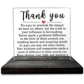 Thank You Gift for Co Worker, Appreciation Thank You Gifts For Coworkers, Employee, Thank You Notes, Coworker Goodbye Gifts for Women, Men, Thank You Office Desk Decor Decorative Signs GXX5