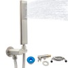 Backnets Solid Brass Handheld Shower Head Arc Design High Pressure