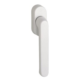 HOPPE Duraplus Luxembourg Window Handle in Aluminium Traffic White