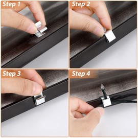 Christmas Lights Gutter Hooks Galvanized Holiday Lights Roof Hooks Christmas Light Clips Xmas Light Gutter Hangers Outdoor Seasonal Lighting Hooks for Christmas Light Kitchen (100 Pcs,21 x 14.5 mm)