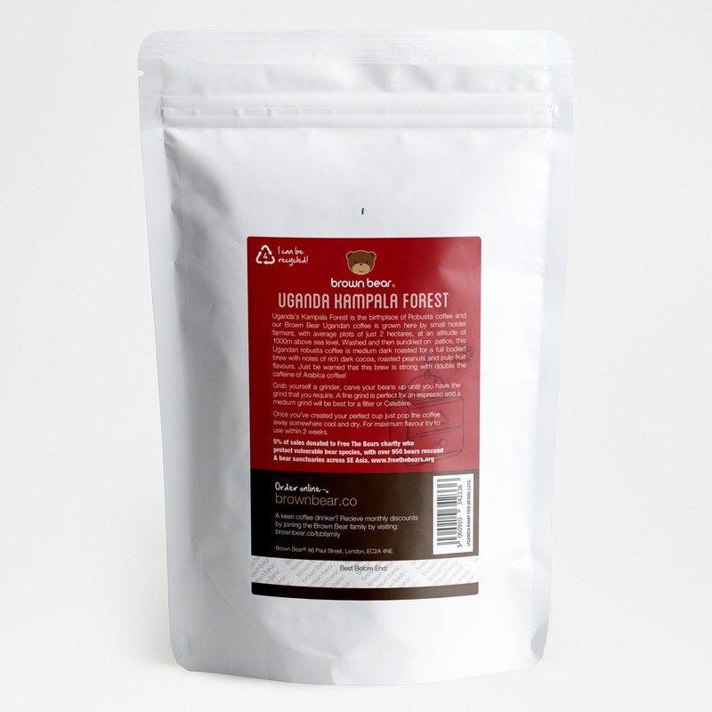Uganda Coffee Beans 227g - Very Strong Dark Roast Ugandan