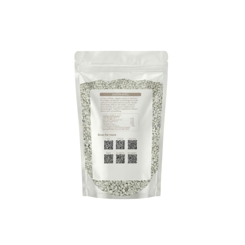 Organic Oyster Shell Calcium Supplement - Crushed Shells for Plants,
