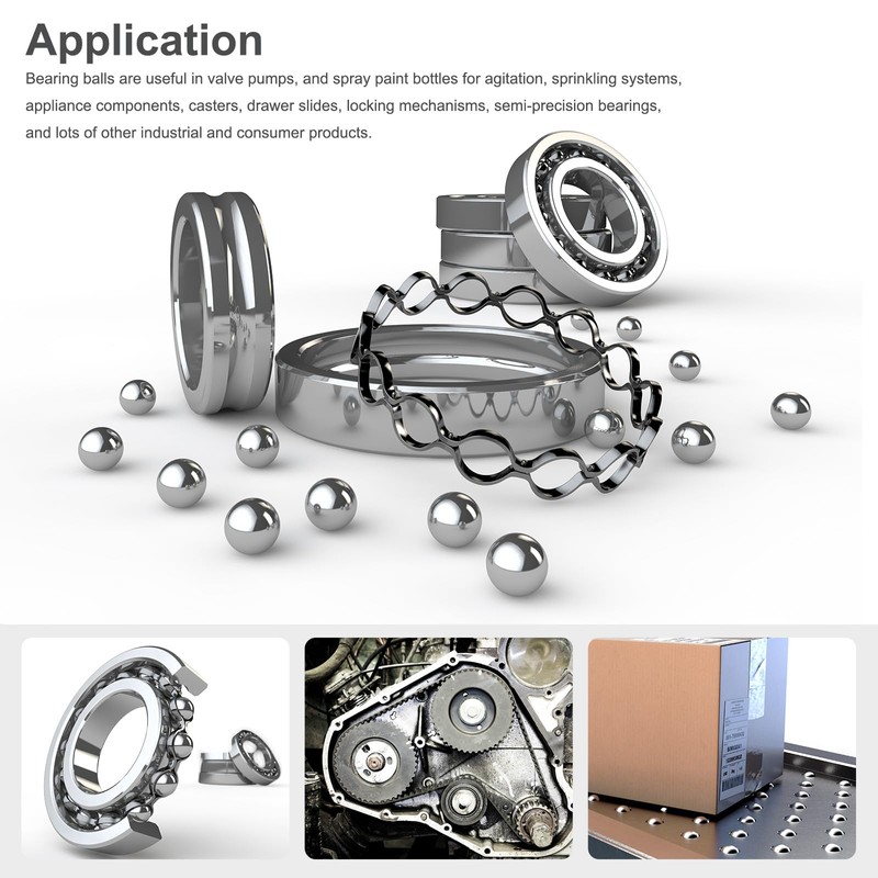 HiPicco 7/32" Bearing Balls 304 Stainless Steel G100 Precision Balls