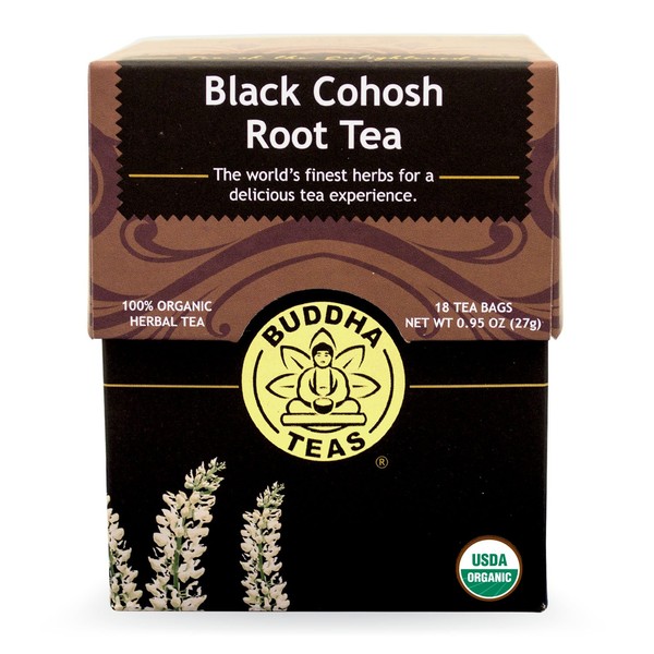 Buddha Teas Black Cohosh Root Tea, 18 Count (Pack of 6)