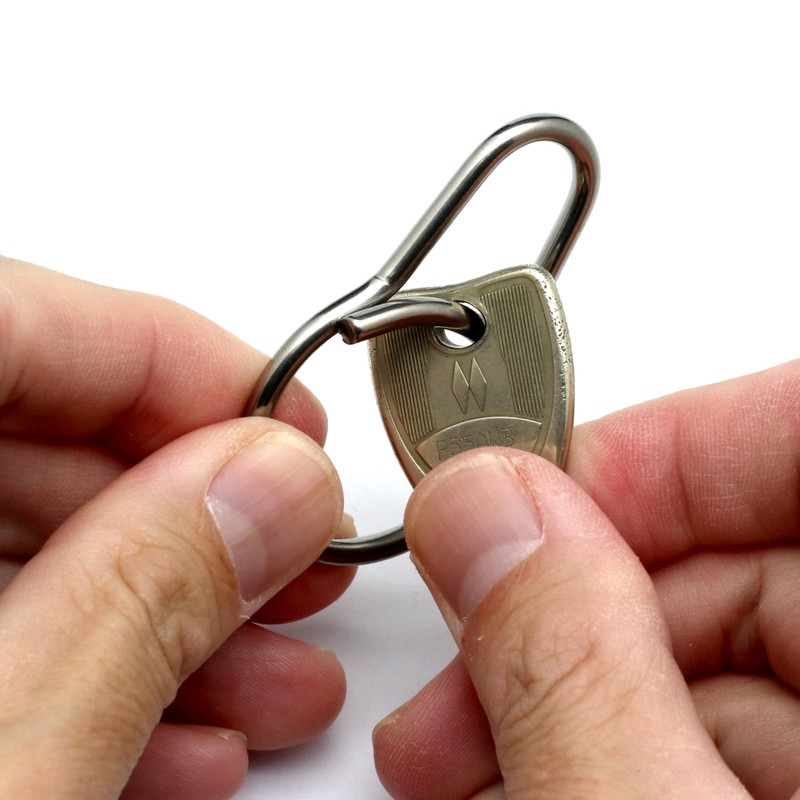 TUNUKE Titanium Carabiner Small Key Chain Keyring Ring Lightweight Mini,