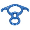 Descender Gear Aluminium Alloy 40KN Pulling Force Ox Horn Shaped