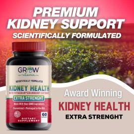 Grow Vitamin Organic KIDNEY SUPPORT - Herbal Natural Non-GMO Repair & Cleanse Supplement