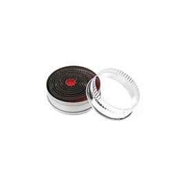 Vogue Round Fluted Pastry Cookie Cutter Set (Pack of 11), 11 Sizes: 23mm to 90mm, Mild Steel, Mini Cookie Cutters, Professional or Home Baking Use | E019