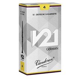 Vandoren CR864 V21 German Bb Clarinet Reeds Strength 4