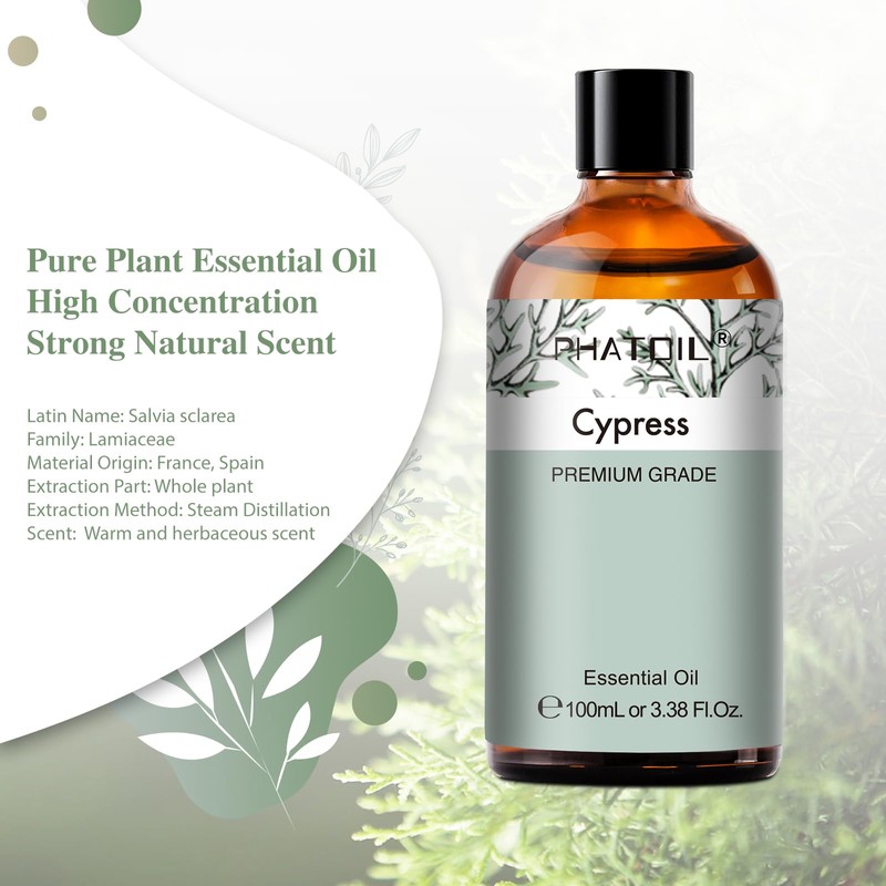 PHATOIL Hinoki, 3.4 fl oz (100 ml), Aroma Oil, Essential