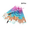 Minkissy 20pcs Design Handle Beauty Accessories Set Gradient Makeup Brushes