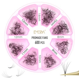 Promade Lash Fans Premade Eyelash - 600PCS 5D Eyelash Extensions Loos Fans 0.07mm D Curl 8-15mm Mixed Professional Pre Fanned Volume Pre-made Lash Extension by EMEDA(600PCS 5D-0.07-D-8-15mm Mix)